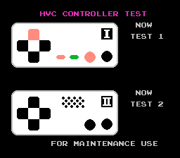 Игра Денди HVC Kensa Cassette Contlorer Test (Sample) (Диагностика работоспособности джойстиков) онлайн