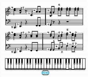 Игра Денди Miracle Piano Teaching System, The (Чудо Фортепиано Обучающая Система) онлайн